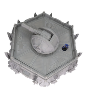 Defense Turret Platform - 28mm Wargaming Scatter Terrain Scenery Tabletop - Only-Games