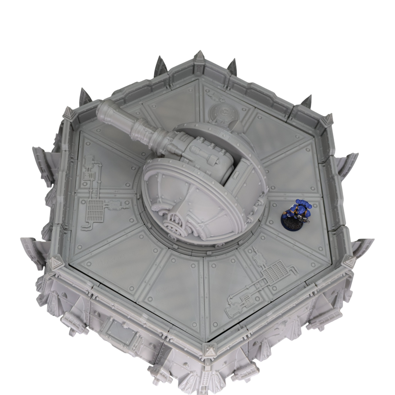 Defense Turret Platform - 28mm Wargaming Scatter Terrain Scenery Tabletop - Only-Games