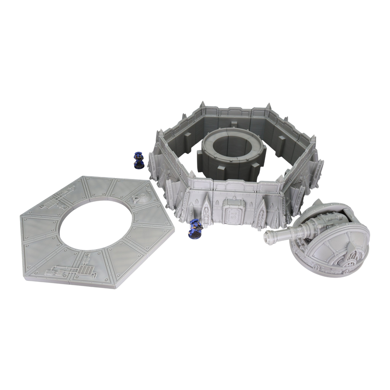 Defense Turret Platform - 28mm Wargaming Scatter Terrain Scenery Tabletop - Only-Games