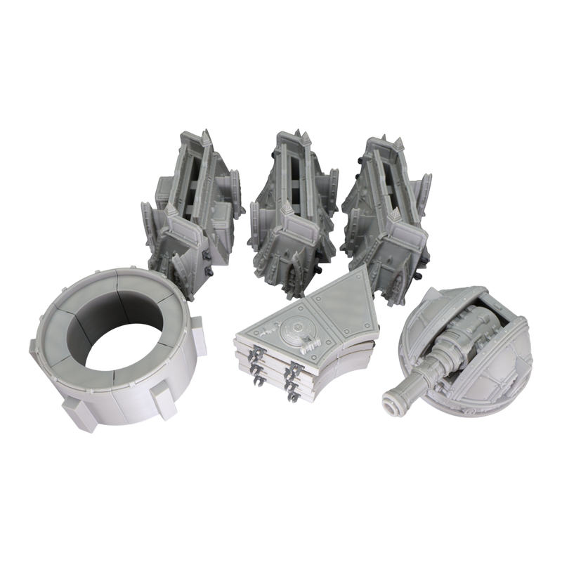 Defense Turret Platform - 28mm Wargaming Scatter Terrain Scenery Tabletop - Only-Games