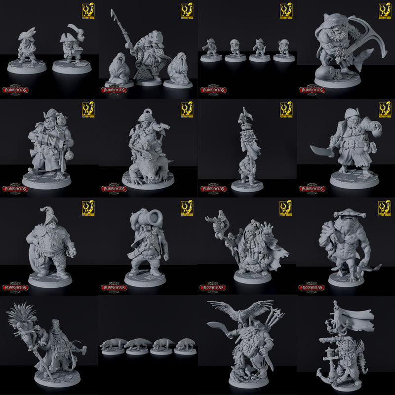 Bloodsail Ogres - Mega Deal - 25 Miniatures - Bloodfields Army