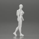 sexy girl walking in shorts and mini short and backpack - Only-Games