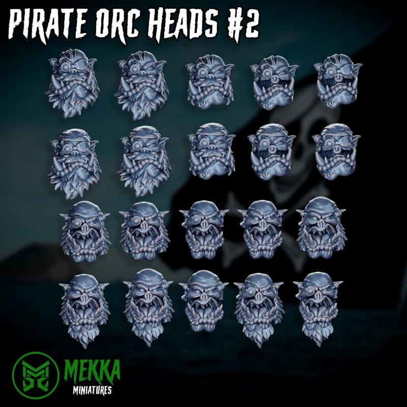 Pirate Orc Heads