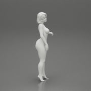 Naked Contented Attractive Elegant Stewardess Posing - Only-Games