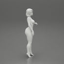 Naked Contented Attractive Elegant Stewardess Posing - Only-Games