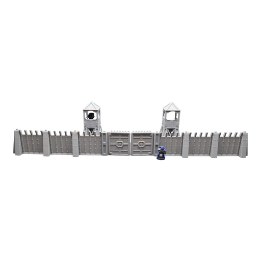 Command Station Watch Tower + Walls - 28mm Wargaming Scatter Terrain Scenery - Only-Games