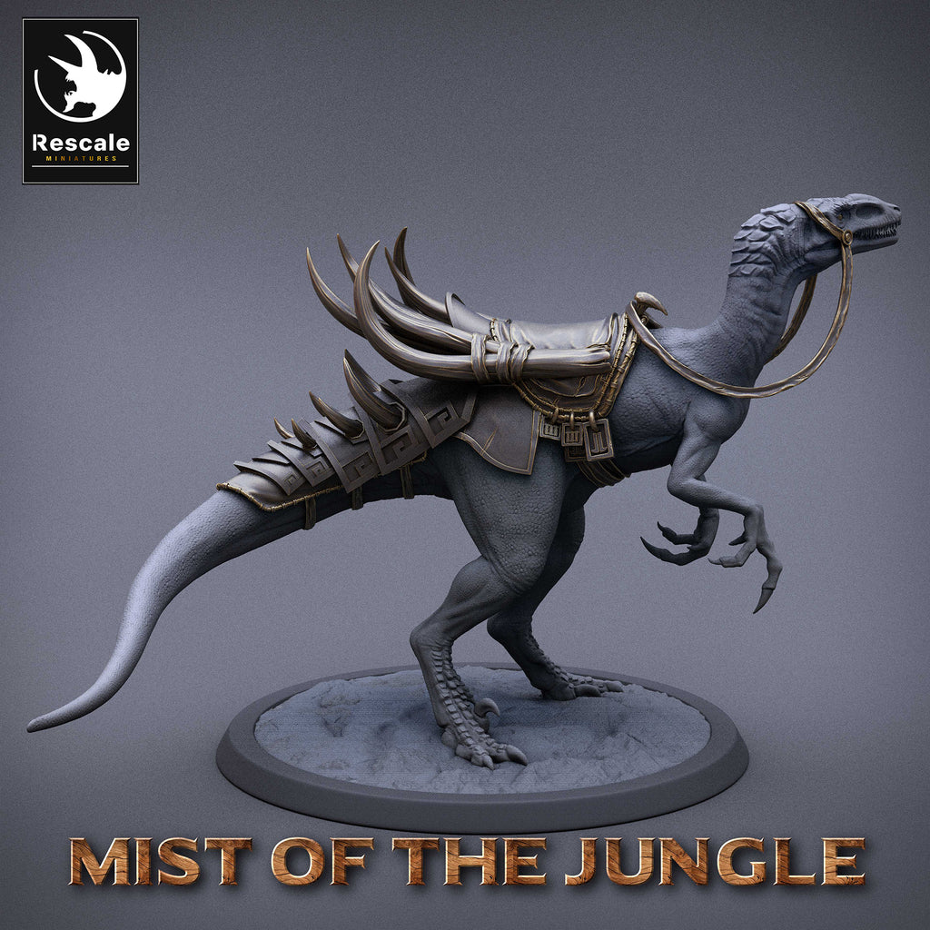 Saddled Raptor Raptor Walk Saddle - Lord of the Print - Miniatures by Only-Games.co