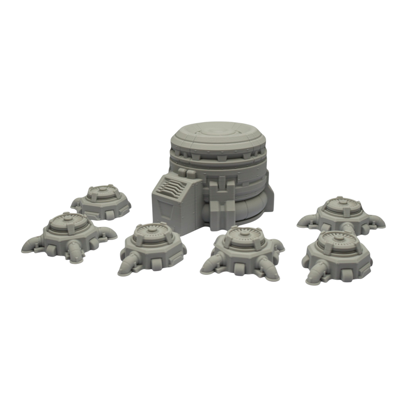 Turbine Fans - 28mm Wargaming Scatter Terrain Scenery Tabletop Grimdark - Only-Games