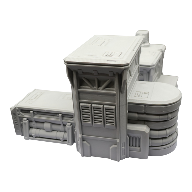 Fuel Station Set - 28mm Wargaming Scatter Terrain Scenery Tabletop Grimdark - Only-Games