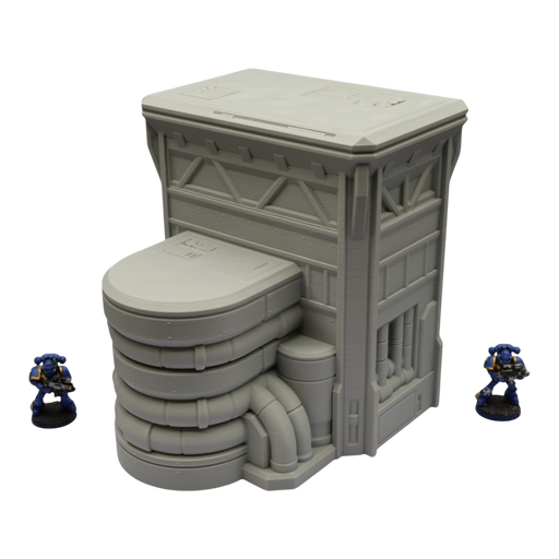Fuel Station #1 - 28mm Wargaming Scatter Terrain Scenery Tabletop Grimdark - Only-Games