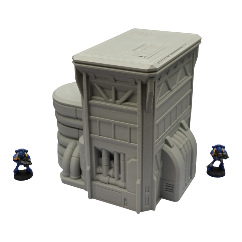 Fuel Station #1 - 28mm Wargaming Scatter Terrain Scenery Tabletop Grimdark - Only-Games