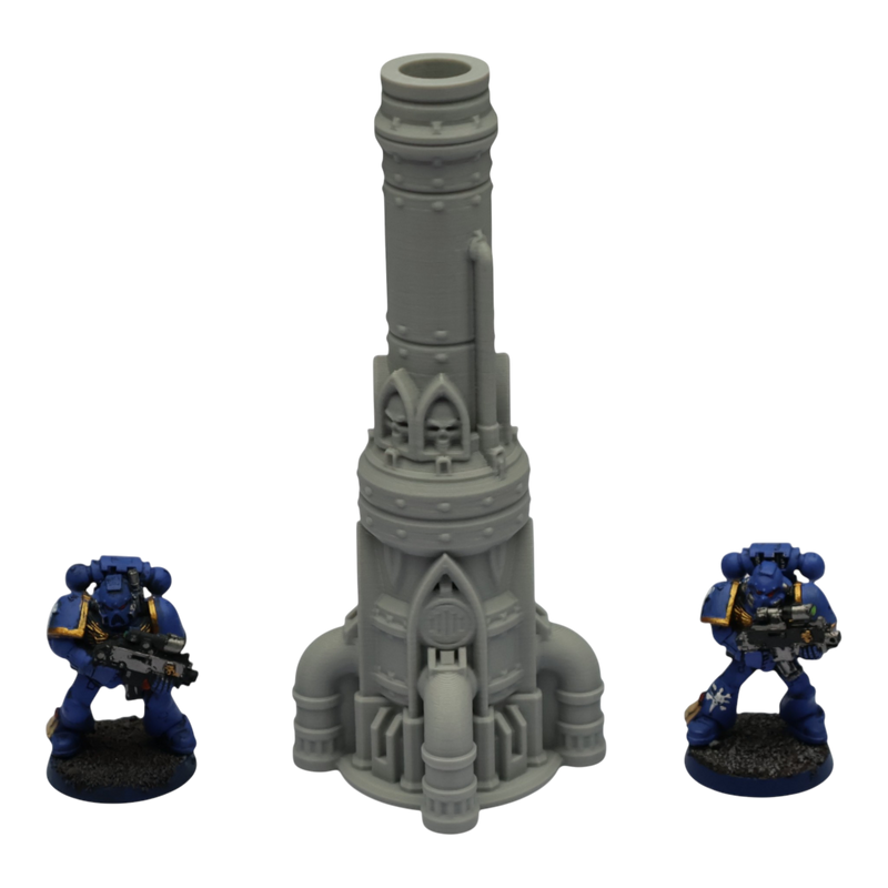 Single Smokestack - 28mm Wargaming Scatter Terrain Scenery Tabletop Grimdark - Only-Games