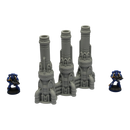 Triple Smokestack - 28mm Wargaming Scatter Terrain Scenery Tabletop Grimdark - Only-Games