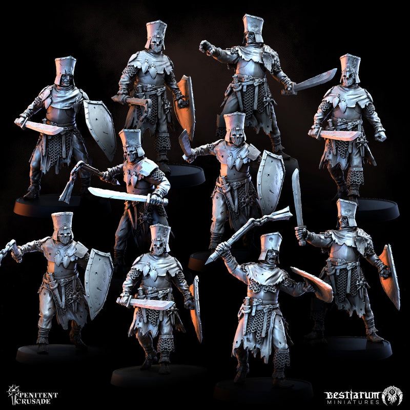 Blasphemous Crusader Warband II | Bestiarum | Wargaming DnD Miniatures - Only-Games