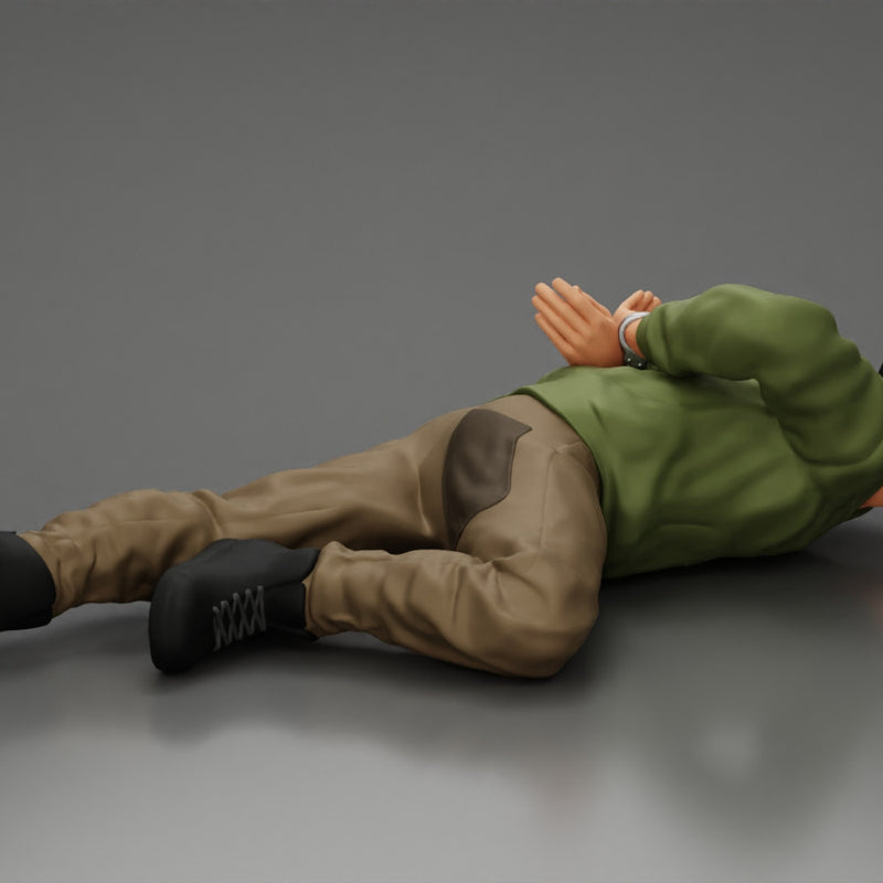 Gangster homie With Handcuffs He Lies On The Floor - Only-Games