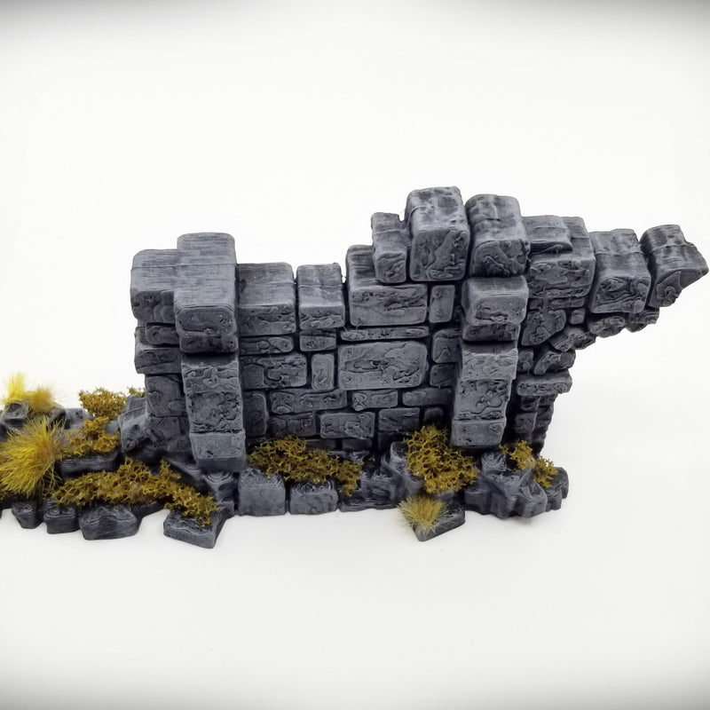 Half Arch Door Wall: Ancient Ruins Terrain Set - Only-Games