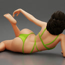 beautiful sexy girl in Bikini lying on sandy beach - Only-Games