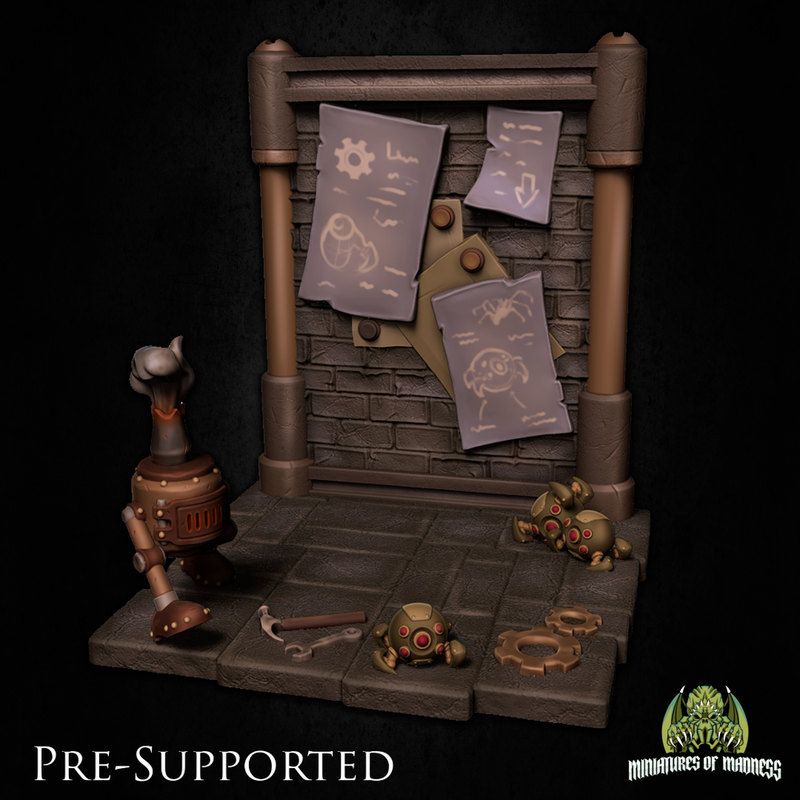 Artificer Scenery [PRE-SUPPORTED] Steam punk Diorama - Only-Games