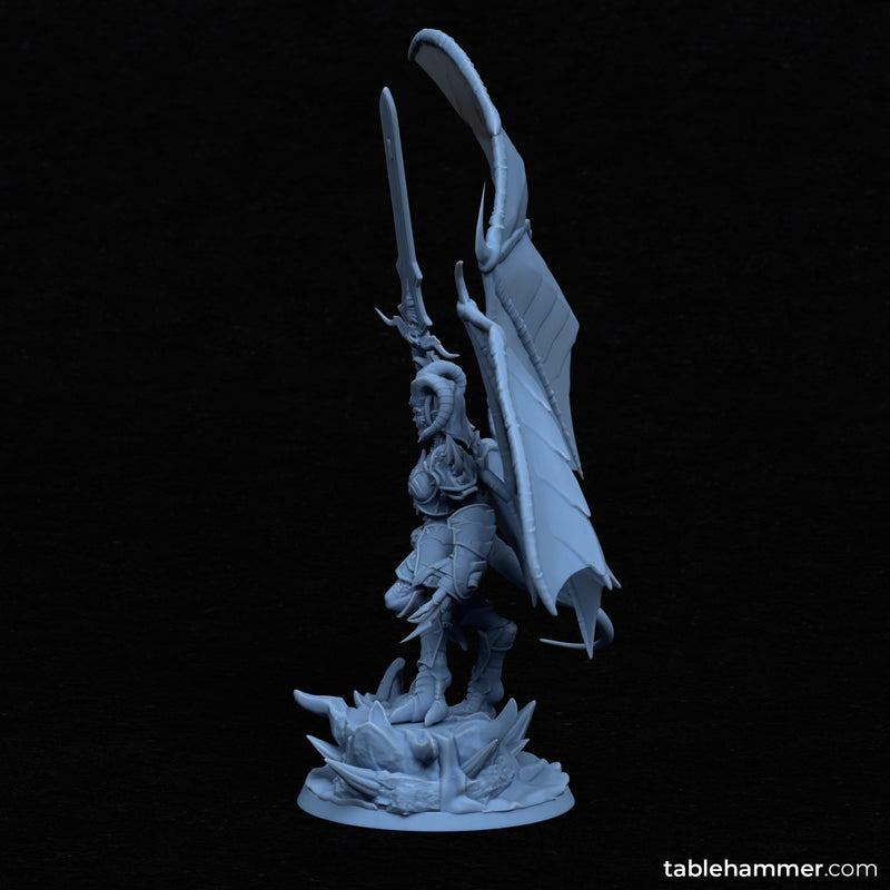 Nyssara the Cursed – Demon Queen of Shadows (60mm Base) - Only-Games