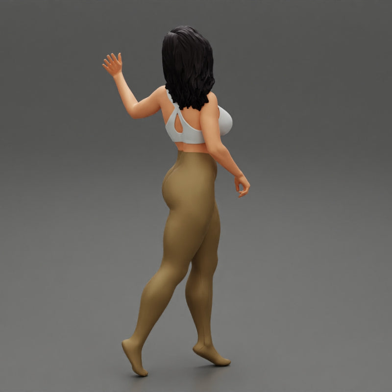 Beautiful woman in a pants walking - Only-Games