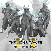 Cultists of Tiamat - set of 5 x 32mm scale miniatures - Only-Games
