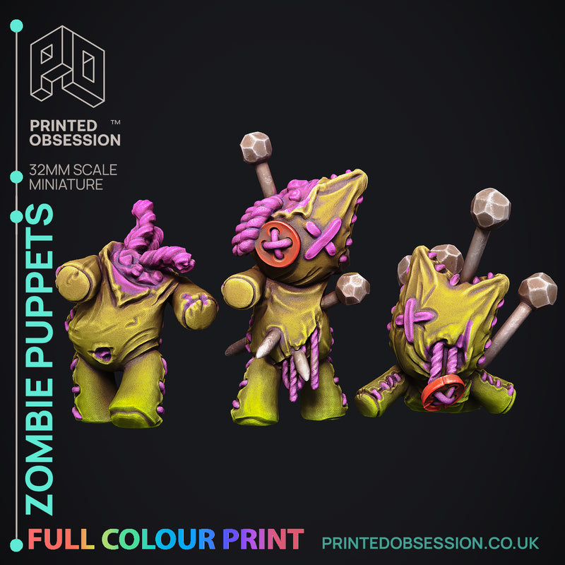 Zombie Puppets - Pre-coloured - 32mm Scale - Only-Games