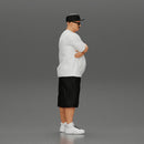 Fat Gangster in cap and sunglasses folding one's arms - Only-Games