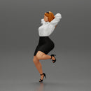 Sexy Secretary posing With Kneeling On An Office Chair - Only-Games