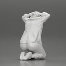 Chola Girl in open shirt sitting putting his hands behind head about to be arrested - Only-Games