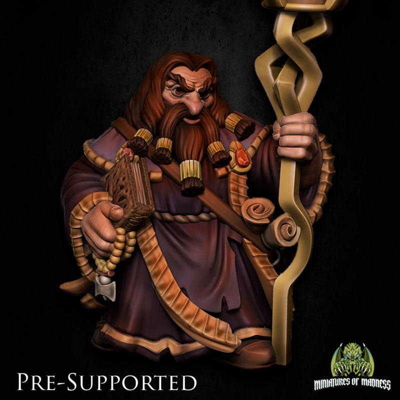 Tordrus Vadnir  [PRE-SUPPORTED]  Dwarf Wizard Cleric - Only-Games