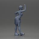 Fashionable Girl Wearing a Bra and shorts with Shirt Tied Around Her Hips - Only-Games