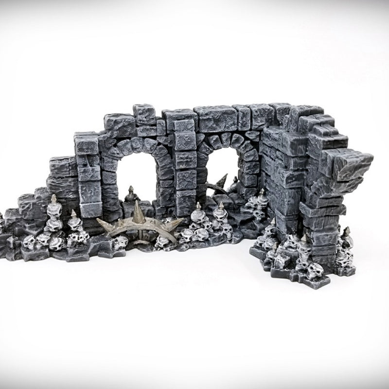 Double Arch Window - Half Arch Door: Ancient Ruins GRIMDARK Terrain Set - Only-Games