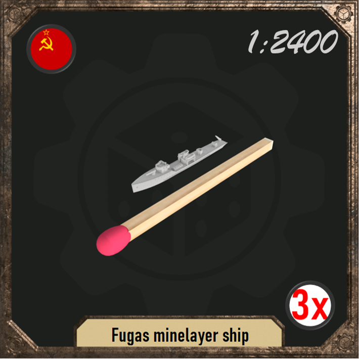 1/2400 Fugas minelayer ship pack