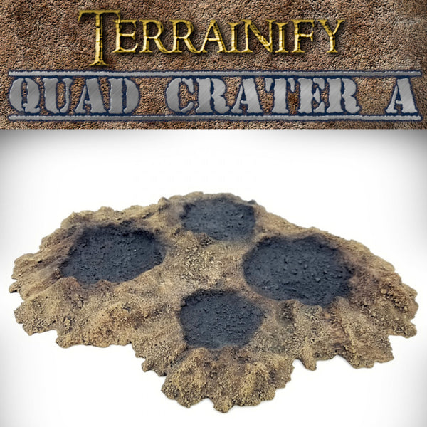 Quad Crater A: Blast Craters Terrain Set - Only-Games