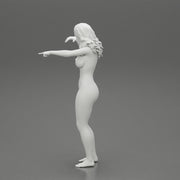 Naked woman pointing - Only-Games
