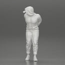 Criminal in Handcuffs man wearing hoodie walking with policeman - Only-Games