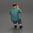 Gangster homie in cap backwards Sitting On the car And Smoking Cigar - Only-Games