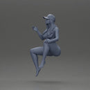 Naked Girl Sitting Gracefully - Only-Games