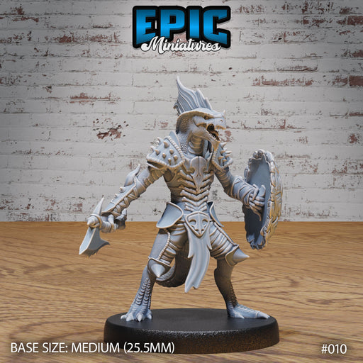Lizard Folk Army Axe & Shield - Only-Games