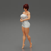 Woman Getting Out From Bathtub - Only-Games