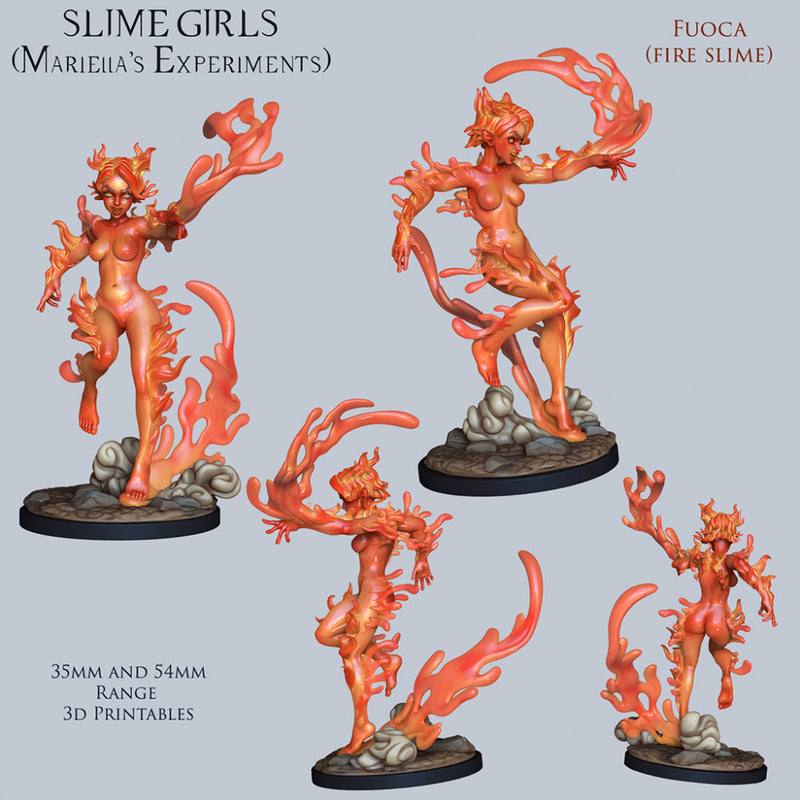 Fuoca - Fire Slime Girl - Only-Games