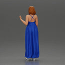 fashionable girl standing and posing in a robe and heels - Only-Games