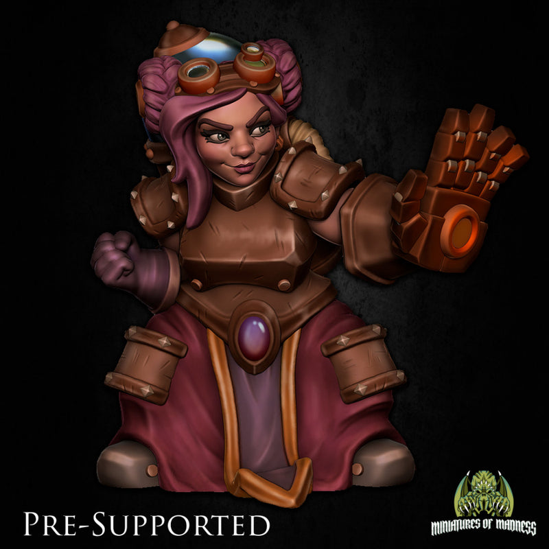 Violet Warmshake [PRE-SUPPORTED] Female Dwarf Artificer Engineer - Only-Games