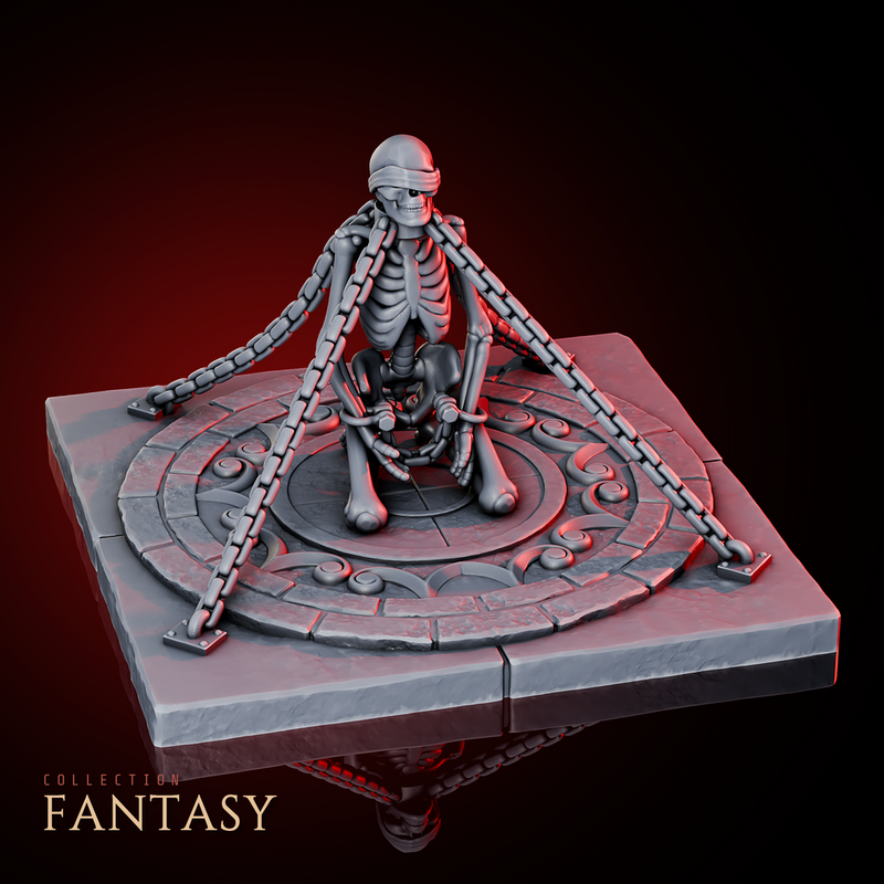 Shackled Skeleton Circle - Only-Games