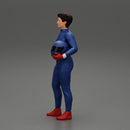 motorbike carrying his helmet - Only-Games