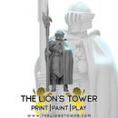 Cloaked Elite Guards - Set of 10 with halberds (32mm scale) - Only-Games