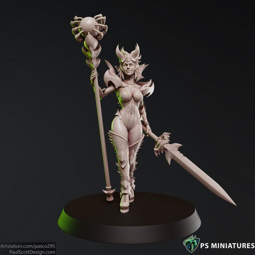 Drow Sorceress Elite Pose 2 - Only-Games