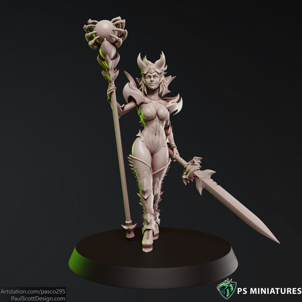 Drow Sorceress Elite Pose 2 - Only-Games