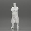 Fat Gangster in cap and sunglasses folding one's arms - Only-Games