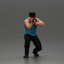 Armed Man Takes Defensive Stance During High-Stakes Tactical Situation - Only-Games